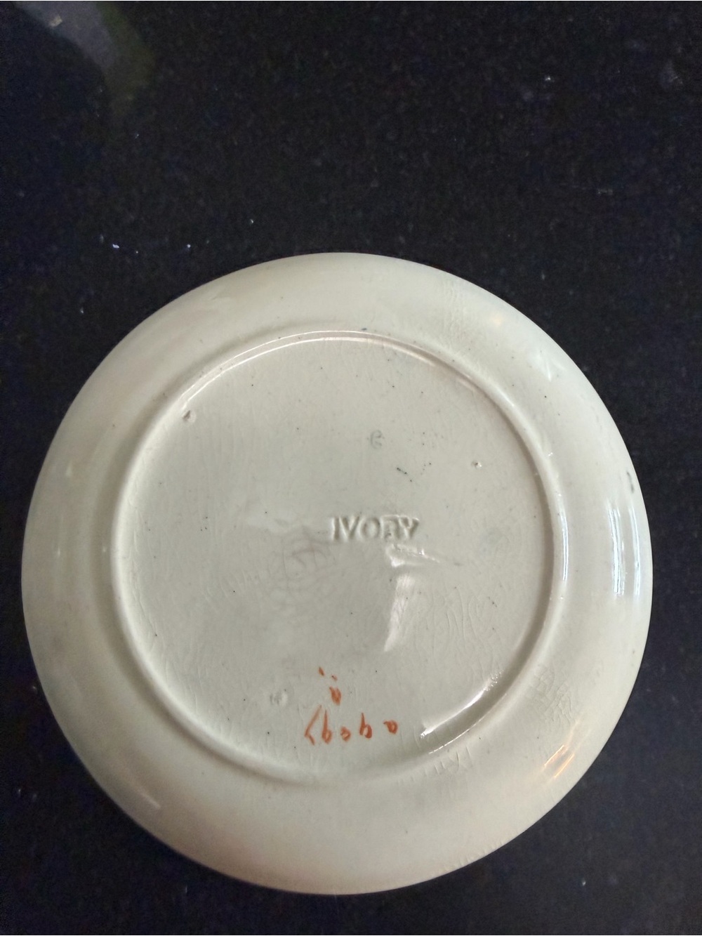 Ivory Tea Decorative Plate - Picture 3 of 3